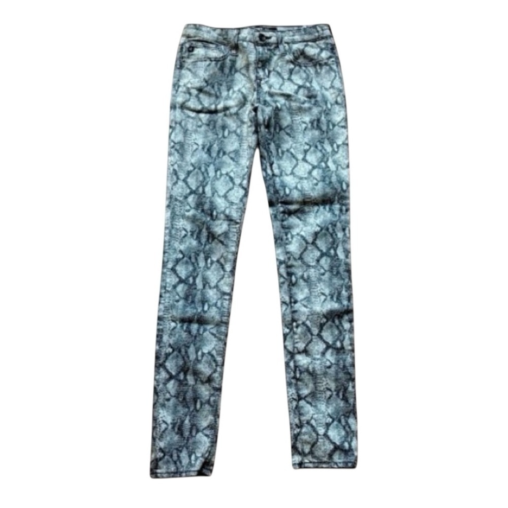 Big Star Gray Snake Print Jeans 1974 size 26 pant designer leggings